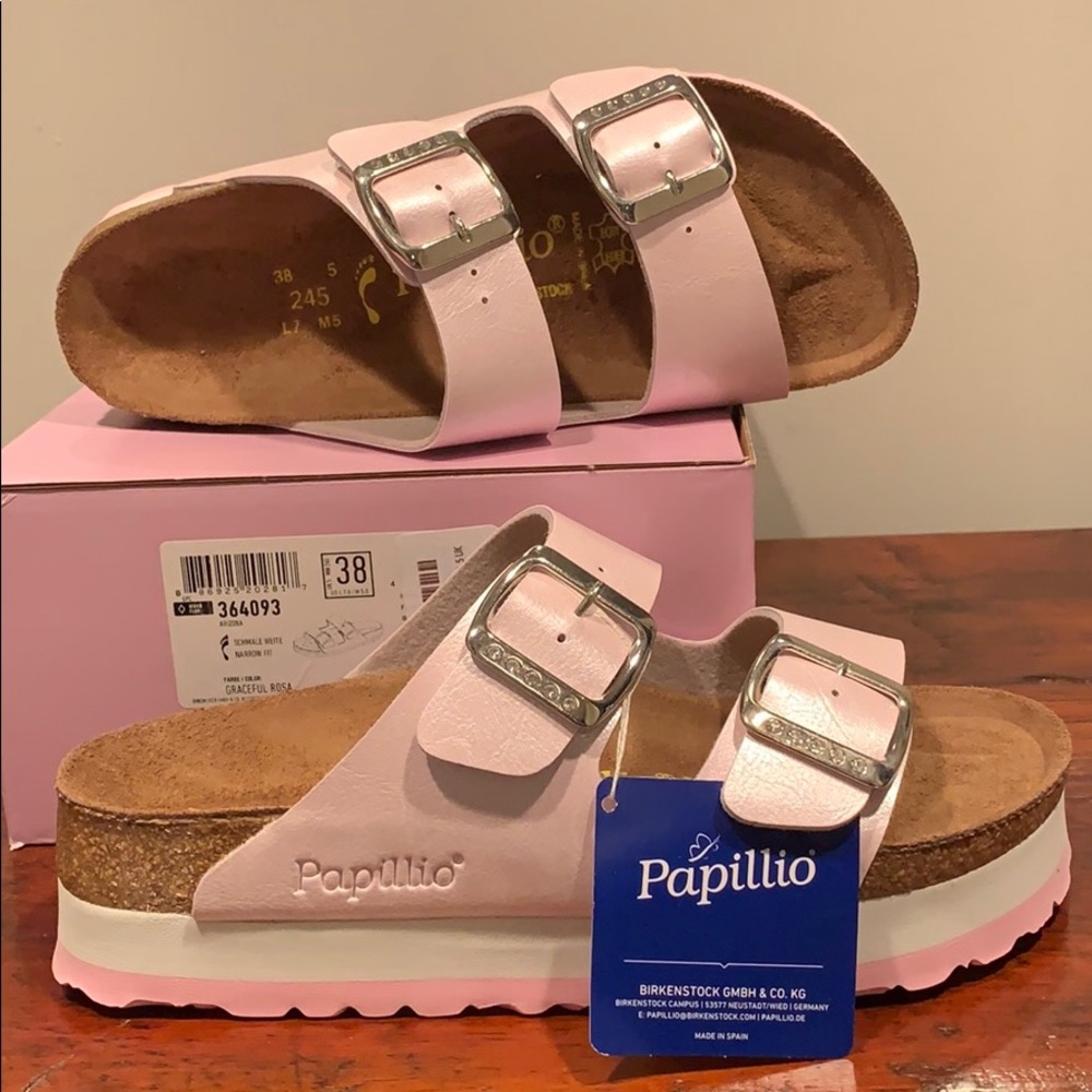 1 LEFT‼️NWB BIRKENSTOCK PAPILLIO Arizona Platform - Picture 7 of 8
